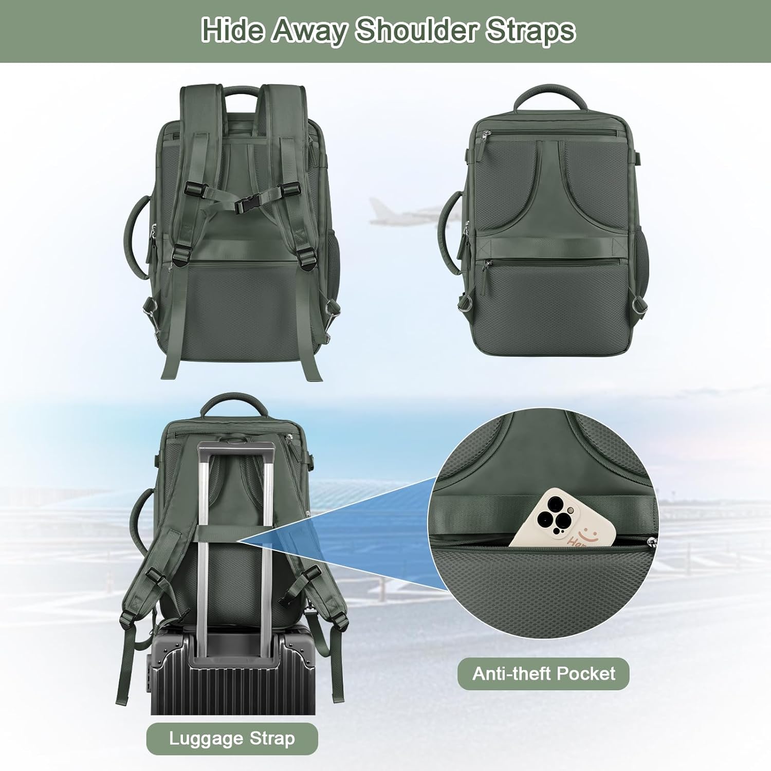 40L Waterproof Laptop Backpack M836