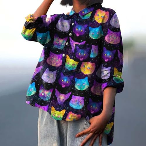 Oversized Long Sleeve Button Down Shirt with Pocket D372