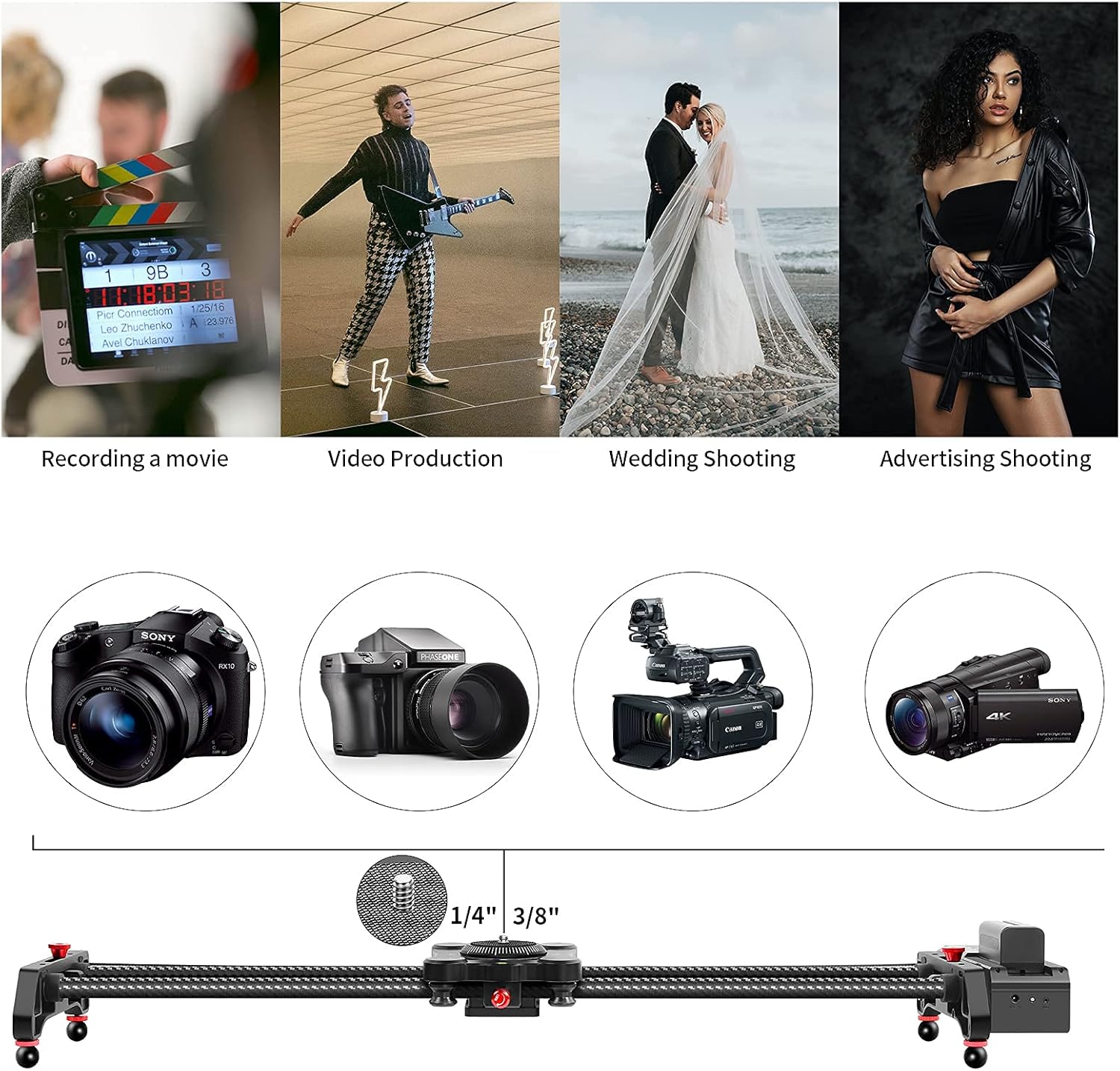 31 APP Control Carbon Fiber Camera Slider S972823