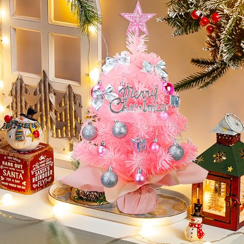 24 Inch Prelit Artificial Christmas Tree with 50 LED Lights N77416