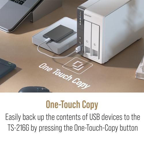 2-Bay 2.5GbE Desktop NAS with 4GB DDR4 RAM I7476