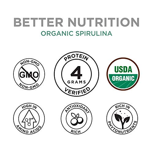 Spirulina Powder Organic 1kg 2.2lb 285 Servings 3.5g Serving Size C4062