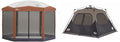 Brown/Black Instant Setup 6 Person Cabin Tent S44837