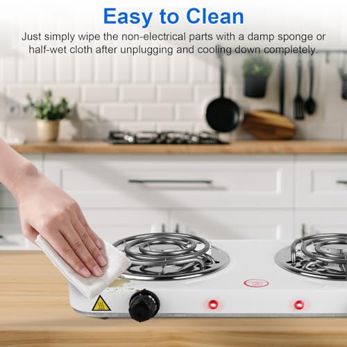 White Single Burner Electric Hot Plate I110963
