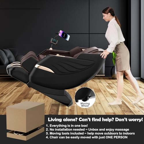 Full Body Zero Gravity SL-Track Shiatsu Massage Chair with Heat Q97052