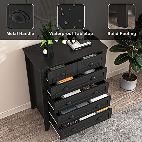 White 6 Drawer Wooden Dresser Z416756
