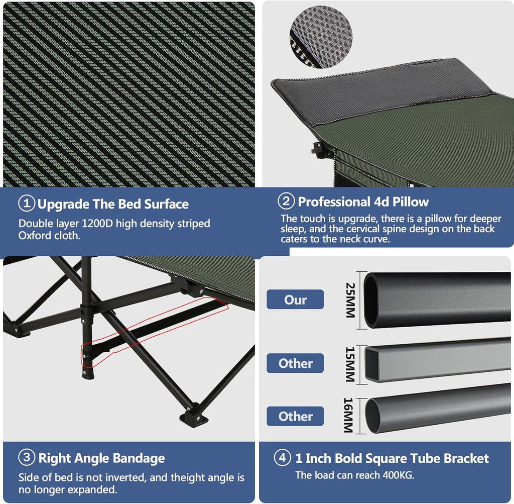 Folding Camping Cot with Carry Bag C47633