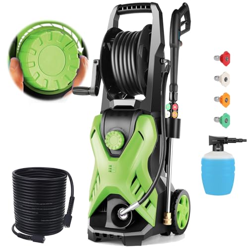 5000 PSI Adjustable Electric Pressure Washer with 33ft Pressure Hose and Foam Cannon Z529063