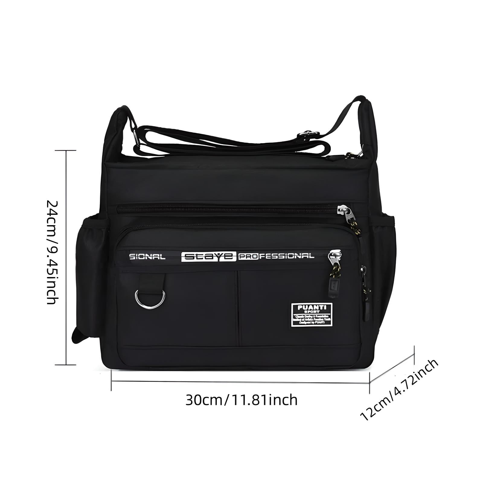 Anti-Theft Messenger Bag