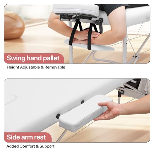 Black Foldable Massage Table with Carry Case X97911