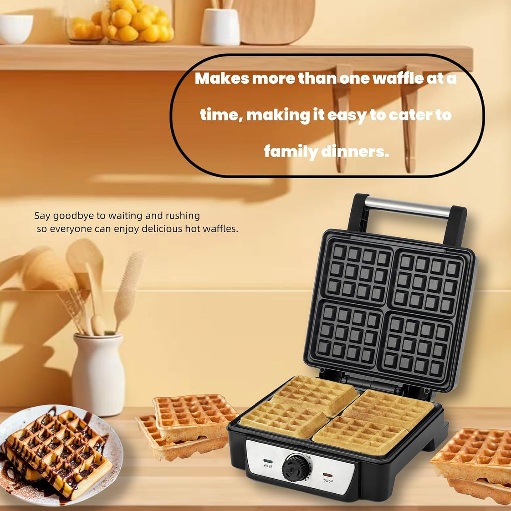 4 Slice Non-Stick Electric Belgian Waffle Maker W67470