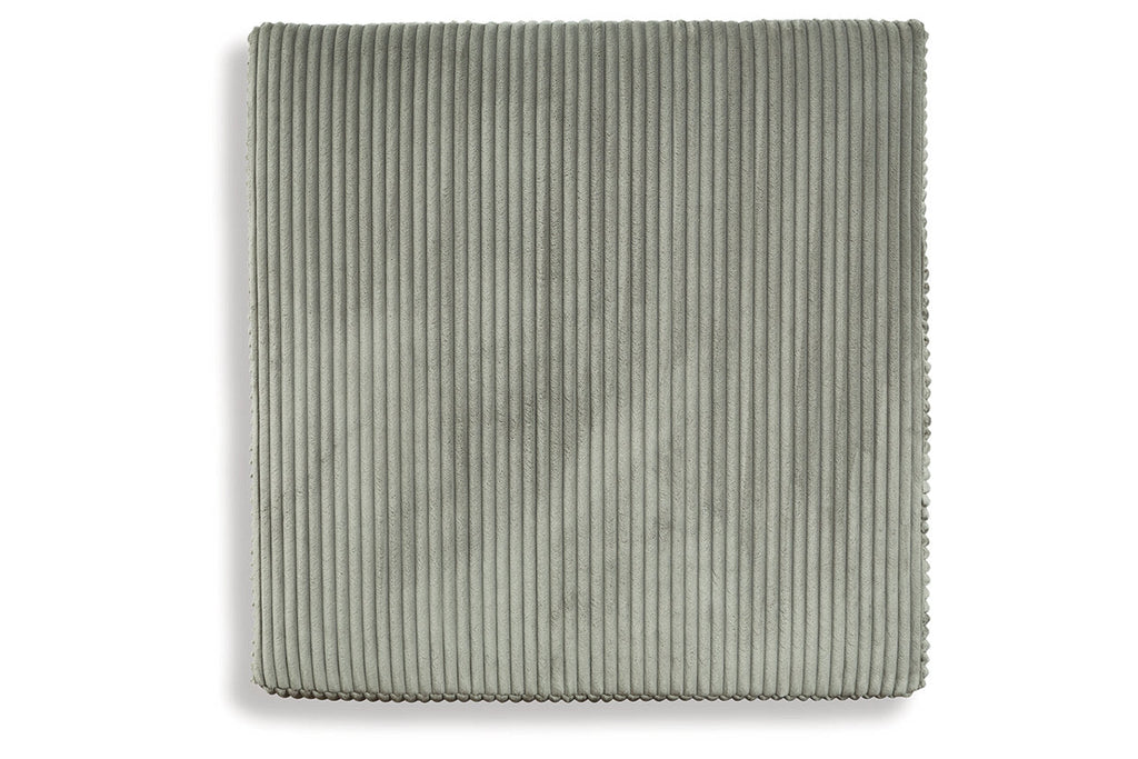 Oversized Gray Fabric Accent Ottoman M970
