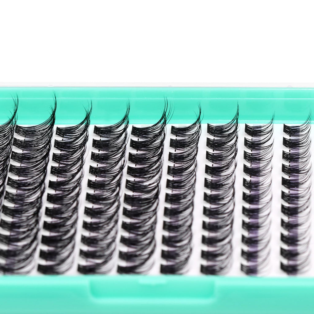 Black 8-10-12-14-16mm MIX Cluster Eyelashes N546