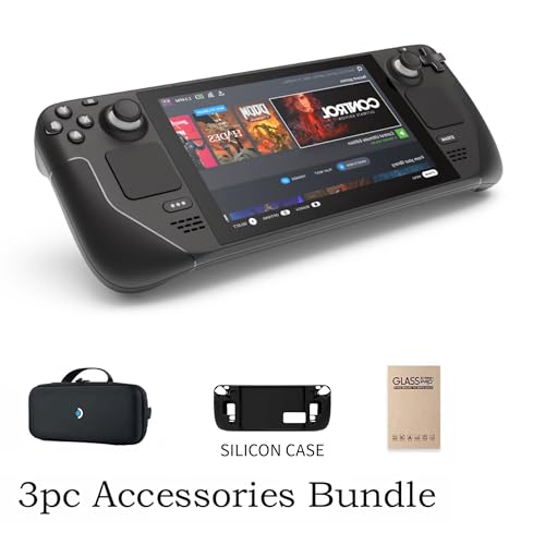 1TB Handheld Gaming Console with Carrying Case, LCD Display, Silicone Cover & Tempered Glass Film L927501