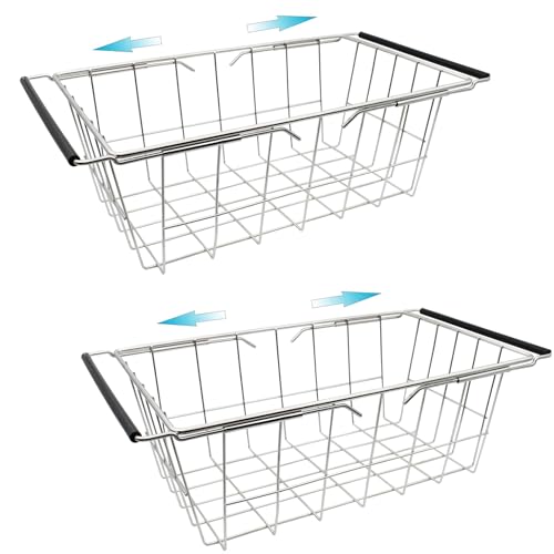 Stainless Steel Expandable Wire Basket for Chest Freezer (16.5" ~ 20") S977