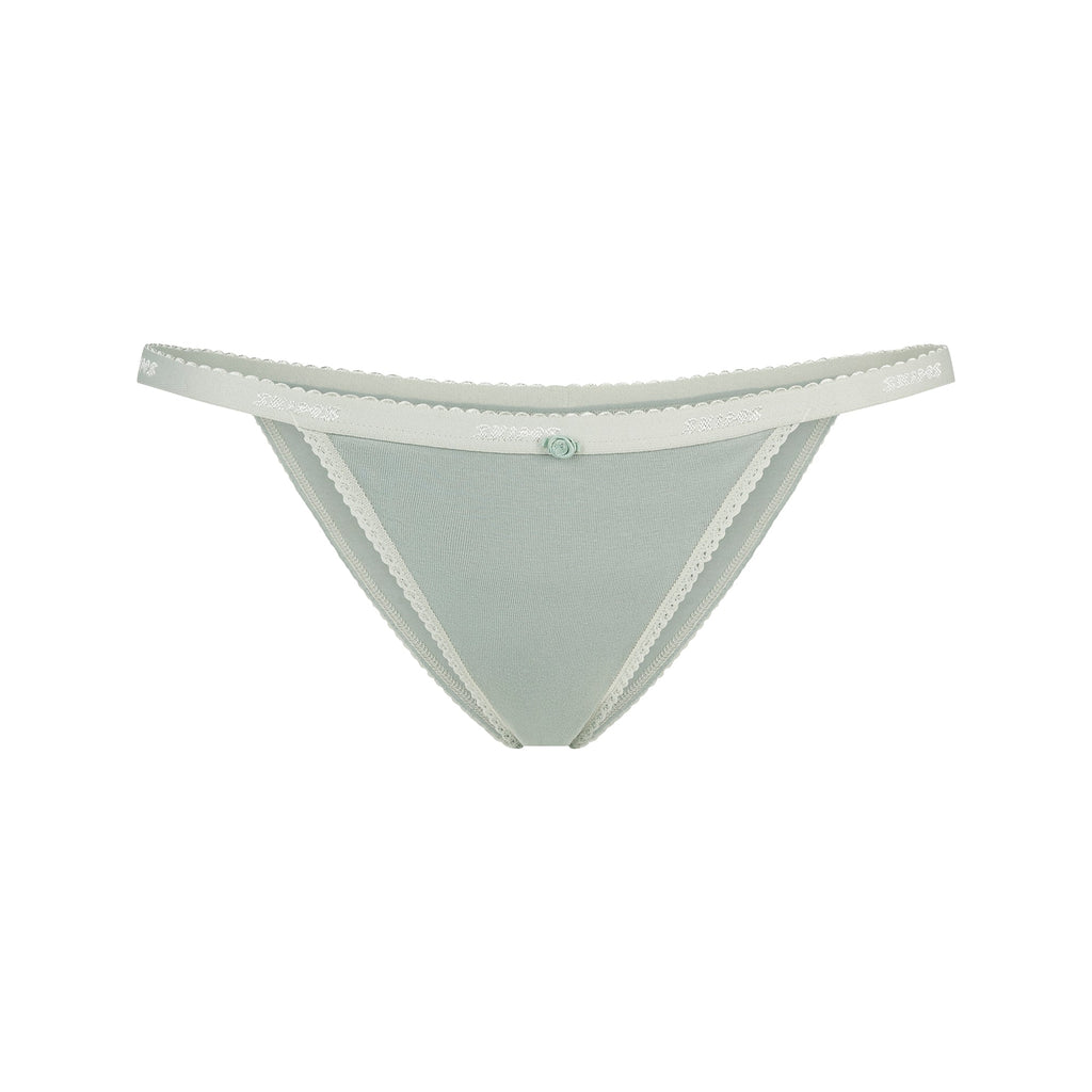 LIGHTWEIGHT COTTON STRING BIKINI Q956162