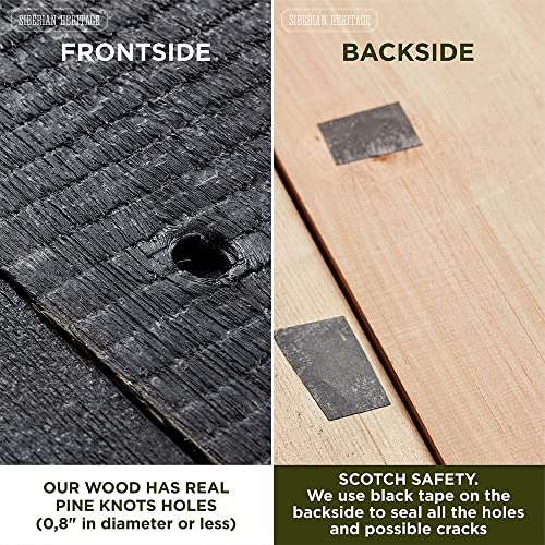 Set of 12 Reclaimed Wood Planks (32 x 4 x 0.3 Inch) F304310