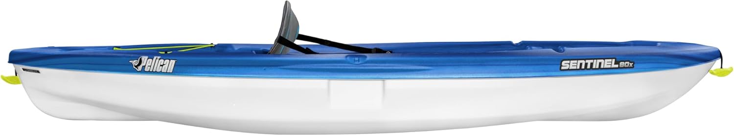 Sit-on-top Kayak 8ft Deep Blue White T773201