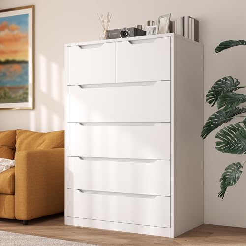 6 Drawer Black Tall Chest of Drawers B253700