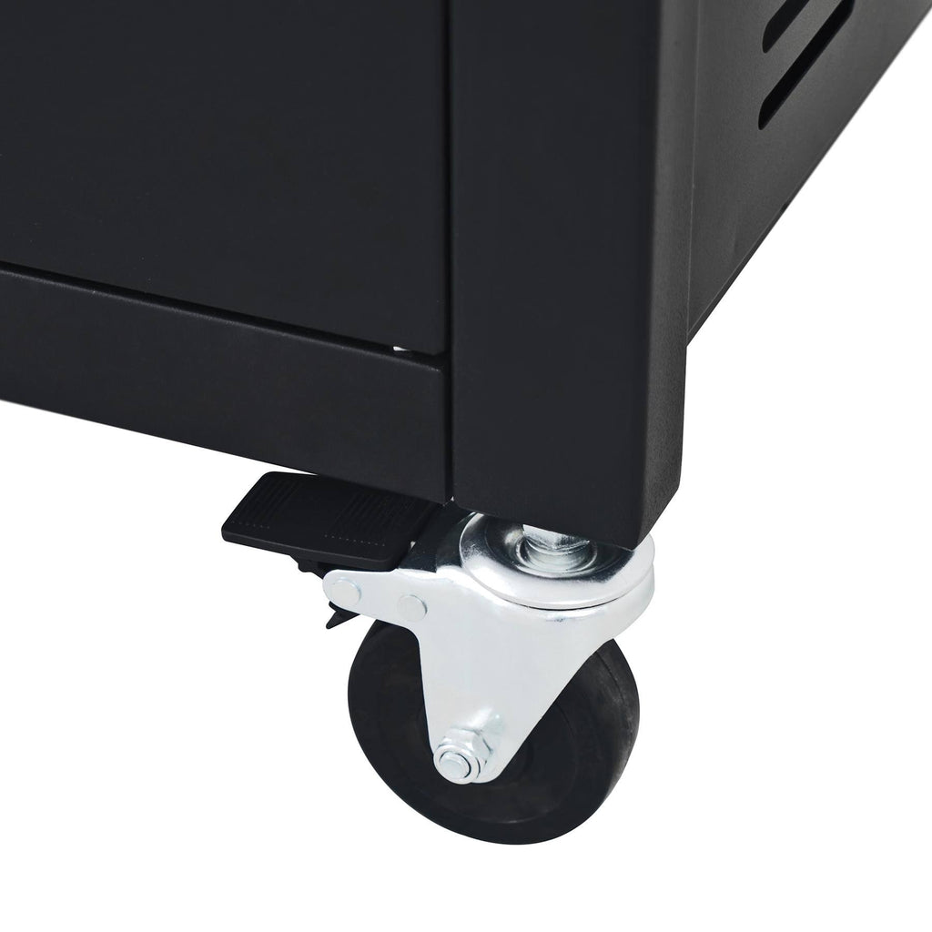 5-Burner Propane Gas Grill in Stainless Steel and Black E17823