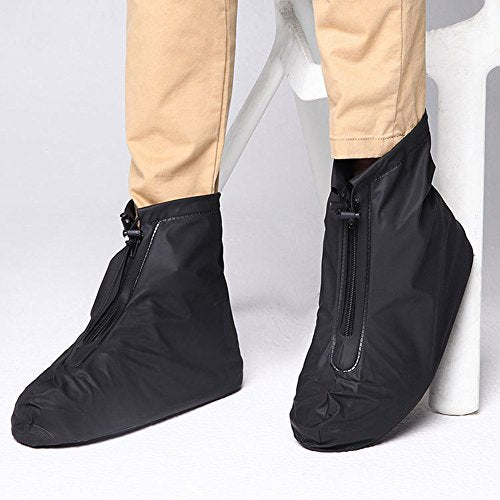 Waterproof Motorcycle Shoes Covers Reusable Anti-Slip Rain Snow Overshoes I289262