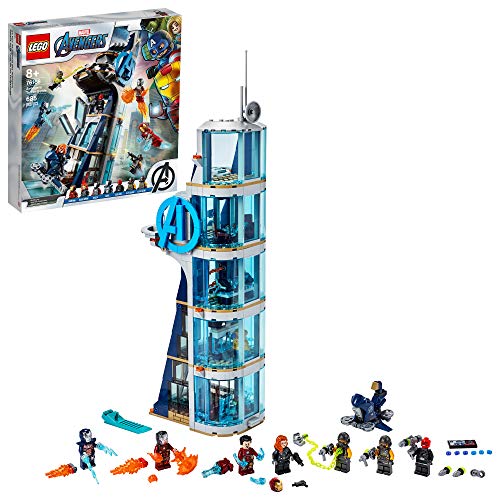 Avengers Tower Battle Building Toy with Superhero Minifigures (685 Pieces) F3025