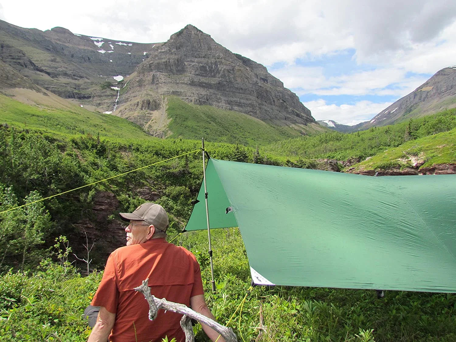 Grey 8' x 10' Ultralight Silnylon Tarp V75258