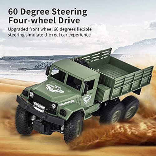 RC Military Truck 4WD 1:18 Scale Remote Control Car W604