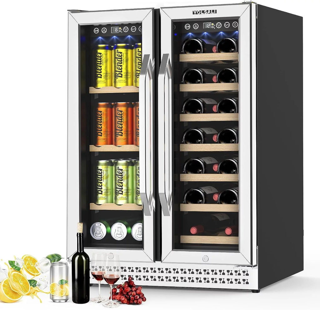 24 Inch Dual Zone Wine Cooler Refrigerator H286