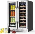 24 Inch Dual Zone Wine Cooler Refrigerator H286