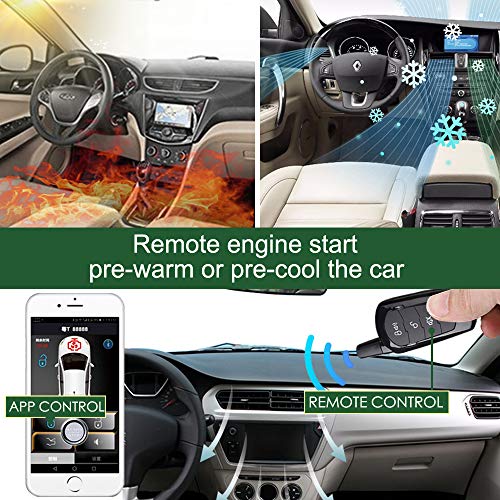 Passive Keyless Entry Push Button Car Alarm System Remote Key T289910