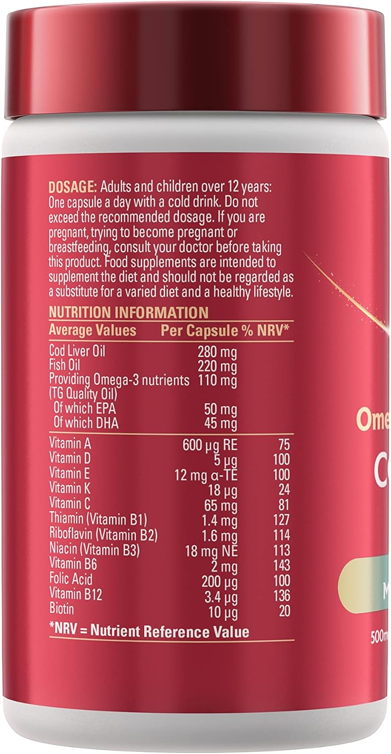 Cod Liver Oil and Multi Vitamins 90 Capsules H343