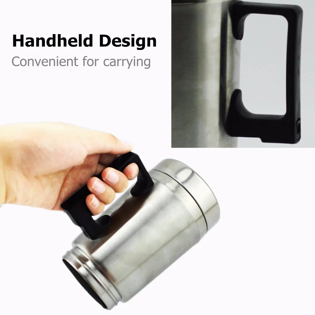Stainless Steel 500ml Car Heating Cup with Anti-Spill Lid W1879