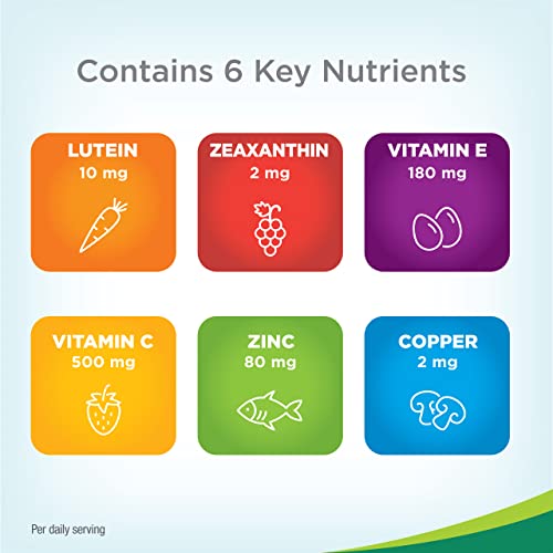 210 Softgels Eye Vitamin & Mineral Supplement with Lutein, Vitamin C, Zeaxanthin, Zinc & Vitamin E F66527