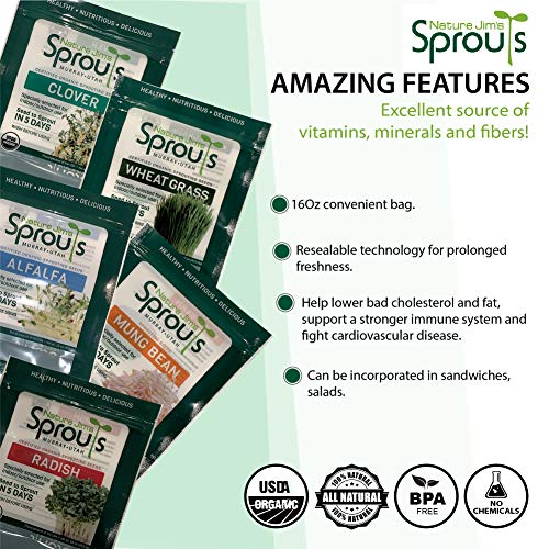 100% Organic Wheatgrass Seeds for Sprouting Q260