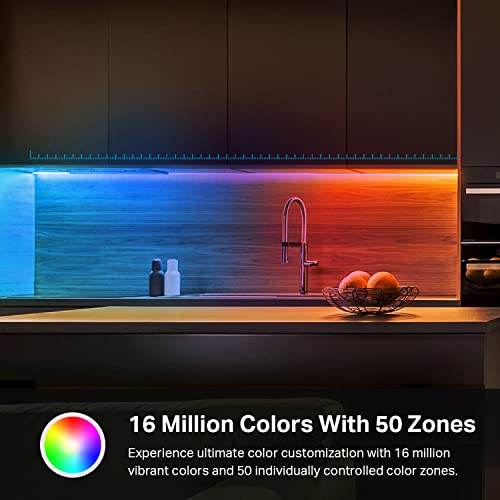 Smart LED Light Strip, 16.4ft Wi-Fi, RGBIC Y136250
