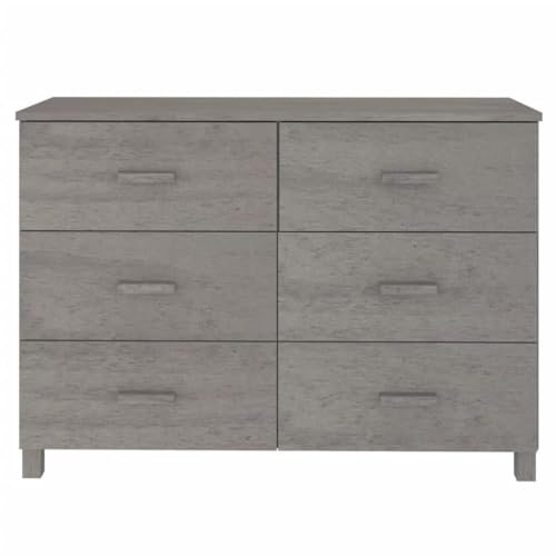 Light Gray Solid Wood Pine Sideboard V667