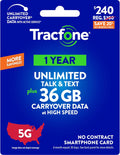 $240 Unlimited Talk & Text Plus 36 GB of Data Annual Prepaid Plan O53876
