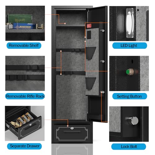 6 Gun Safe with Drawer J8223