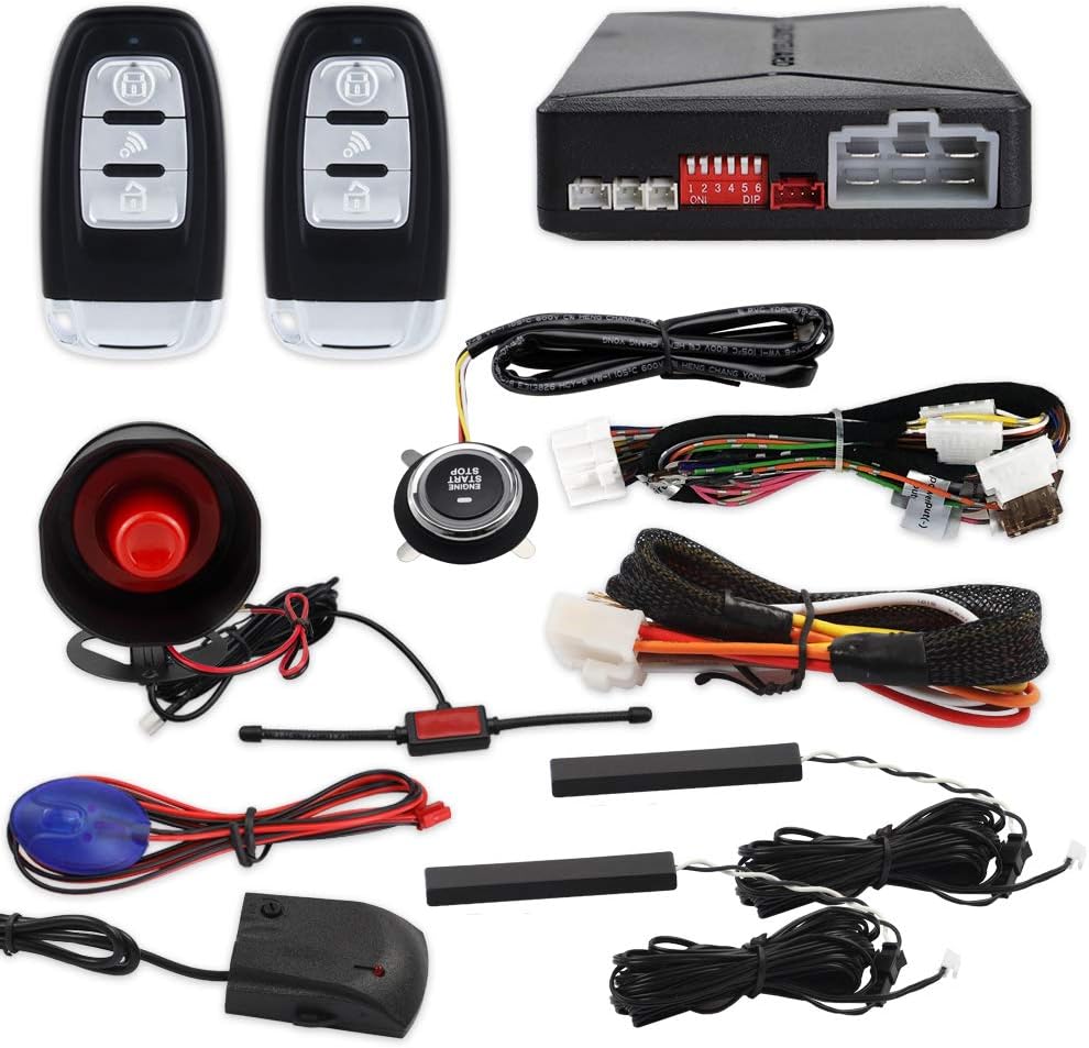 PKE Car Alarm Remote Starter Keyless Entry Push Start Button B28422