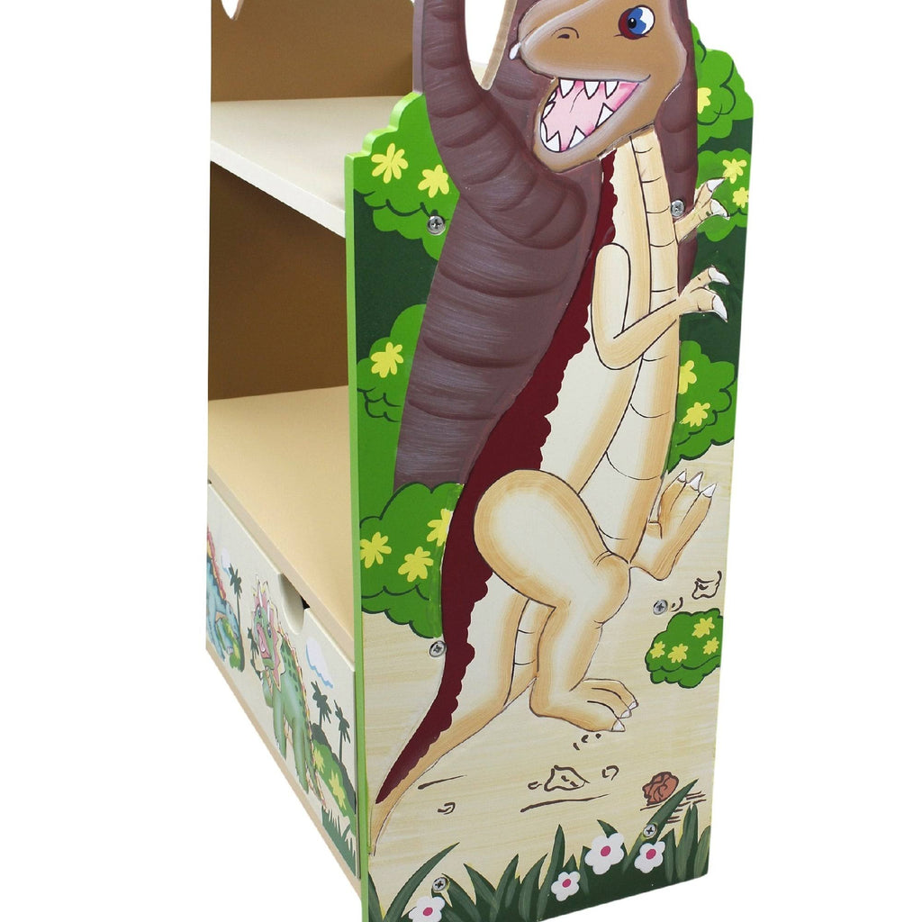 Dinosaur Kingdom Bookcase with 3 Shelves and Drawer M494