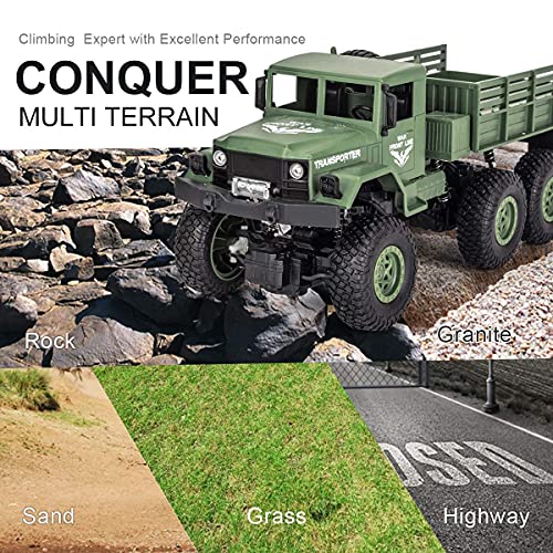 RC Military Truck 4WD 1:18 Scale Remote Control Car W604