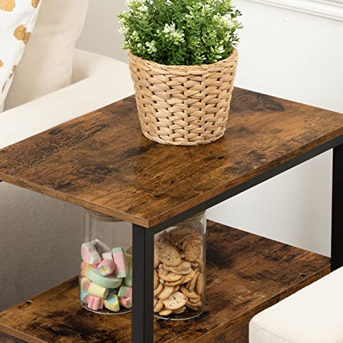 Greige and Black Narrow End Table with Drawer and Open Storage Shelf X5605