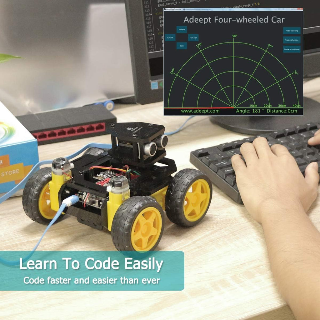 4WD Smart WiFi Robot Car Kit Compatible with Arduino UNO R3 S903338