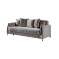 Modern 3PC Living Room Set in Taupe I4923