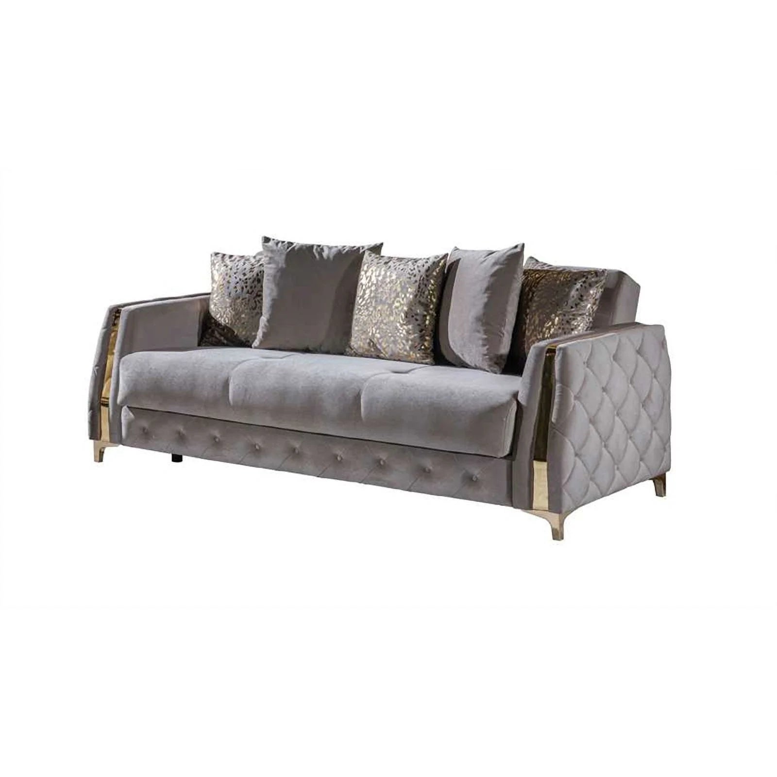 Modern 3PC Living Room Set in Taupe I4923