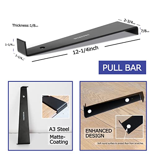 Laminate Wood Flooring Installation Kit with Mallet, Pull Bar, Tapping Block and 30-Piece Spacers O2588