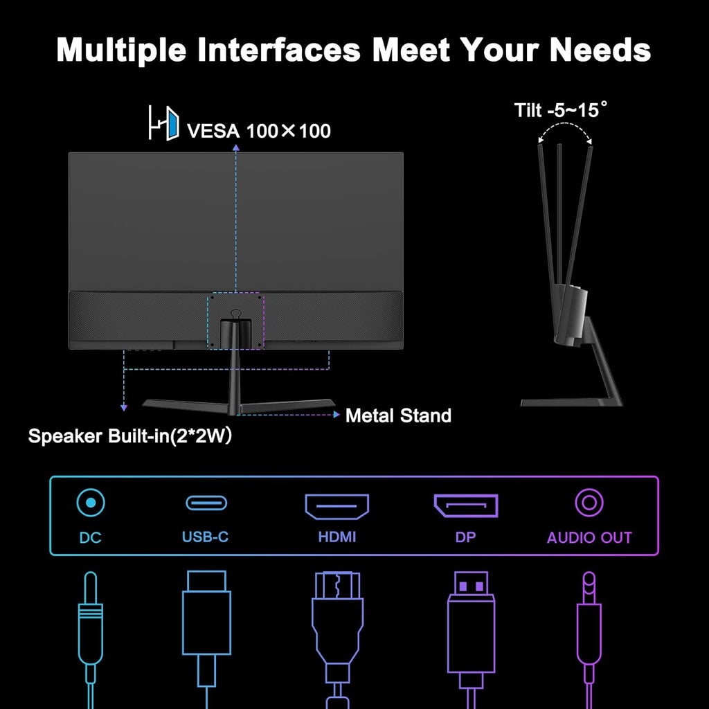 27 Inch IPS 100Hz FHD HDR Monitor with Built-in Speakers M590