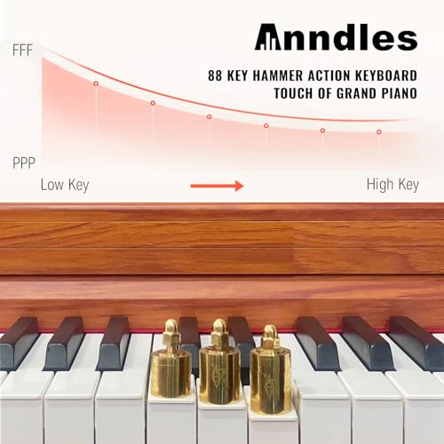 Wood Color 88 Keys Weighted Digital Piano F787618