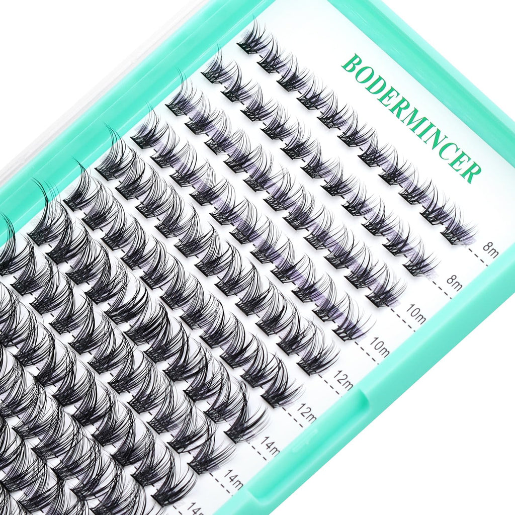 Black 8-10-12-14-16mm MIX Cluster Eyelashes N546